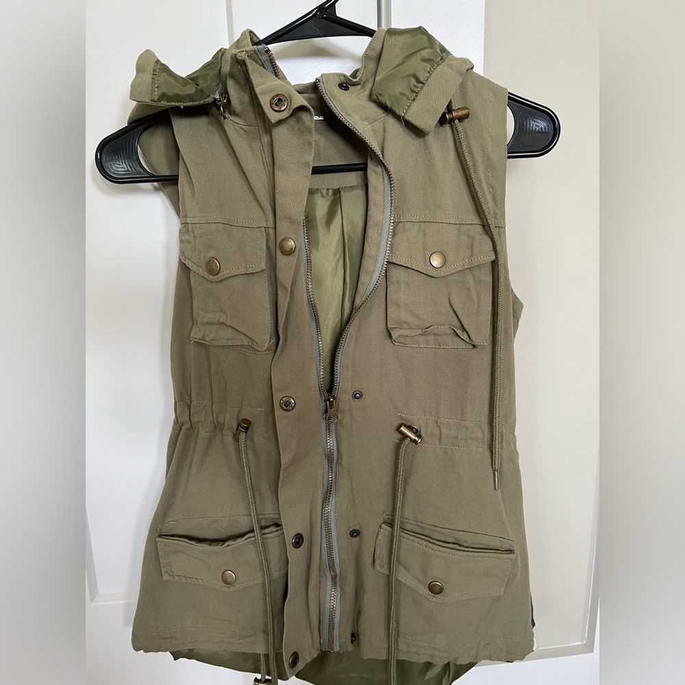 Olive/Aztec vest